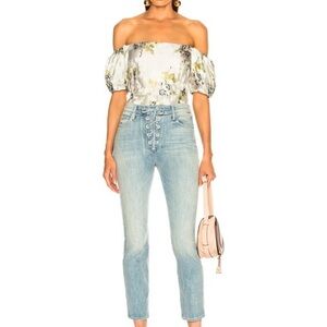 MOTHER The Lace Up Dazzler Ankle Jeans-Tinge. Lace Closure. Light Wash. 27. VEUC
